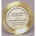 Brass Tray Award w/ Gold or Black Insert (11 1/2")